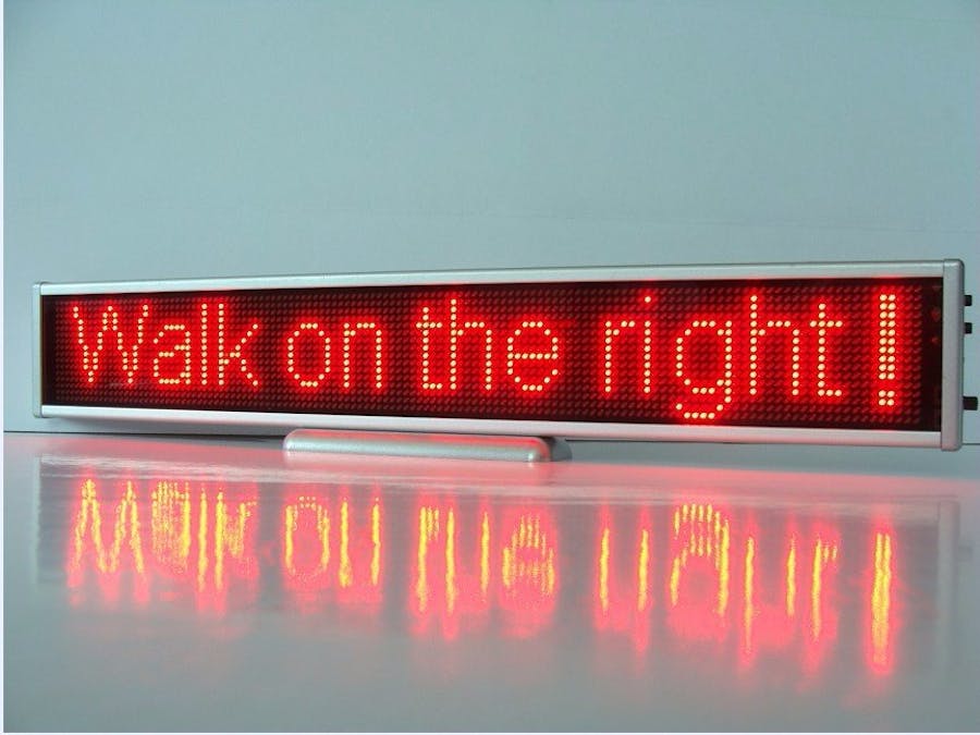 Wireless Scrolling LED Message Display