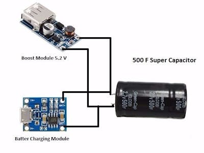Super capacitor power bank - The 5 minute charger DIY