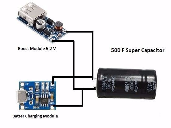 Super capacitor power bank - The 5 minute charger DIY