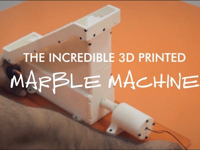 The 3D Printed Marble Machine - Printed on Indie 3D Printer