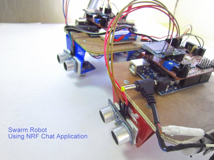 Swarm Robot Using NRF Chat Application