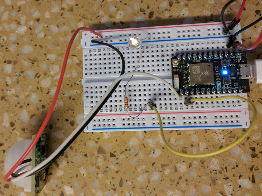 Particle Photon PIR Sensor and Event Reporting