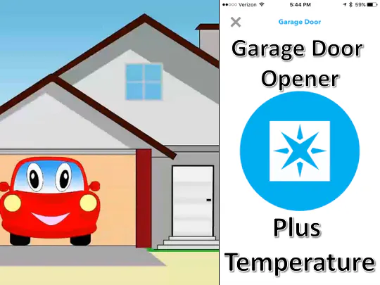 Phone Garage Door Opener With BME280 Temp