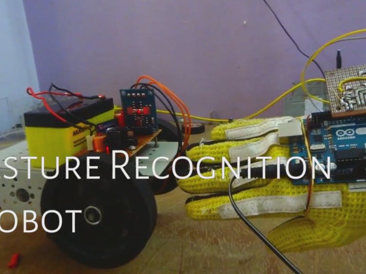 Hand Gesture Controlled Robot