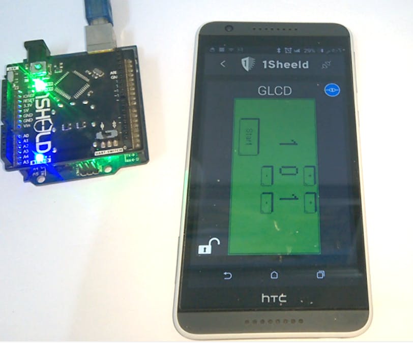 Countdown timer using GLCD shield