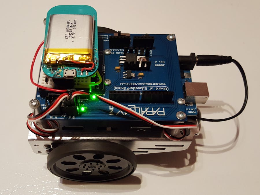 Web-controlled BoE-Shield Robot with the LightBlue Bean[+]