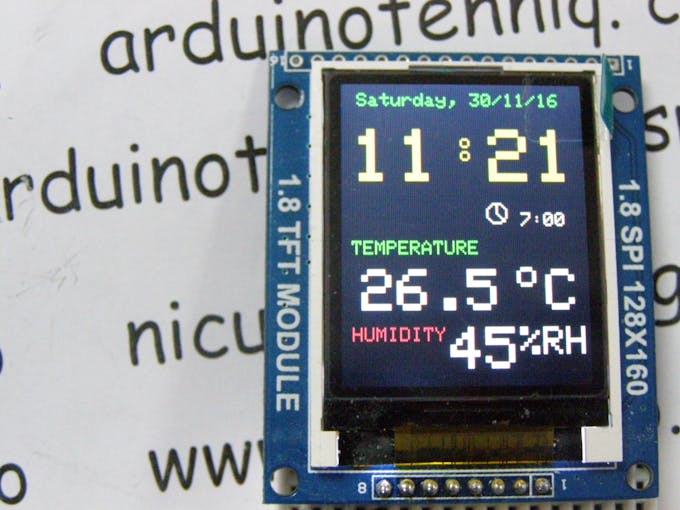 Clock With Alarm, Hygrometer & Thermometer - Arduino Project Hub