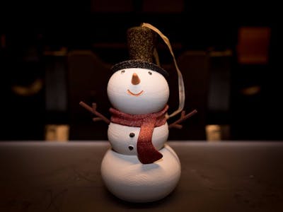 3D Print and Post Process - The Cutest Snowman Ever!