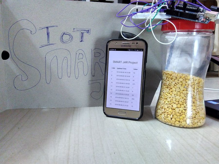IOT - Smart Jar Using ESP8266, Arduino and Ultrasonic Sensor