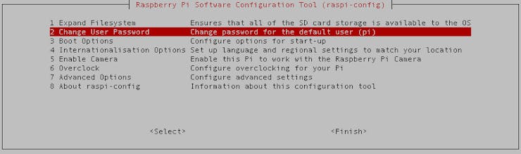 raspi-config Configuration Tool