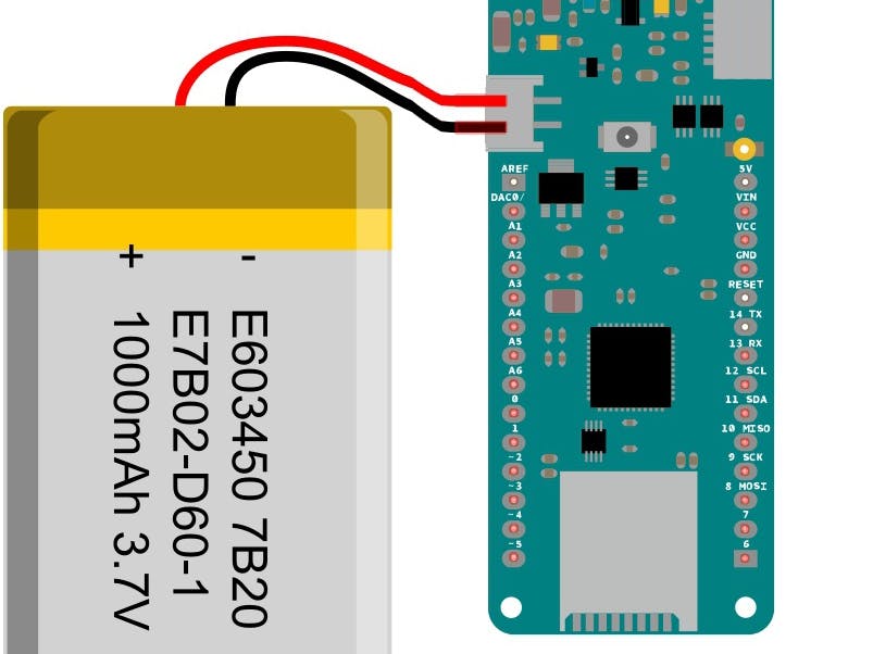MKR Zero Read Battery Voltage