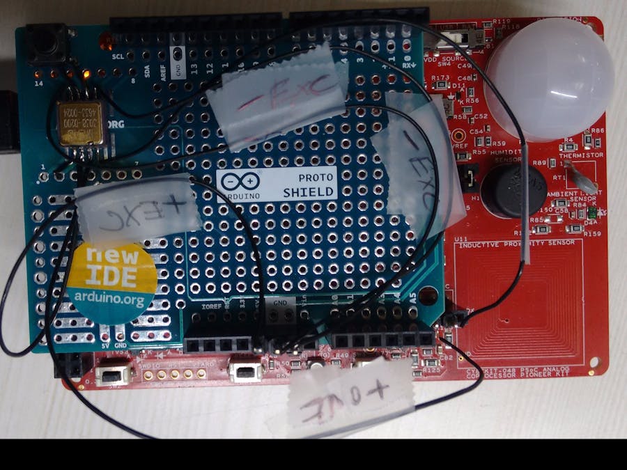 Interface PSoC Analog Coprocessor with an Accelerometer