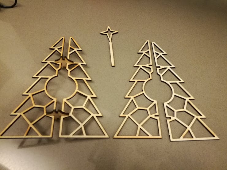 All 7 pieces cut out