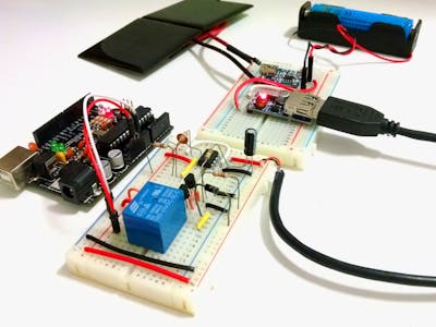 Solar Charged Battery Powered Arduino Uno