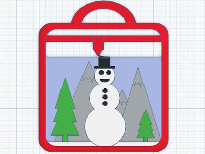 3D Printer Snowman Ornament