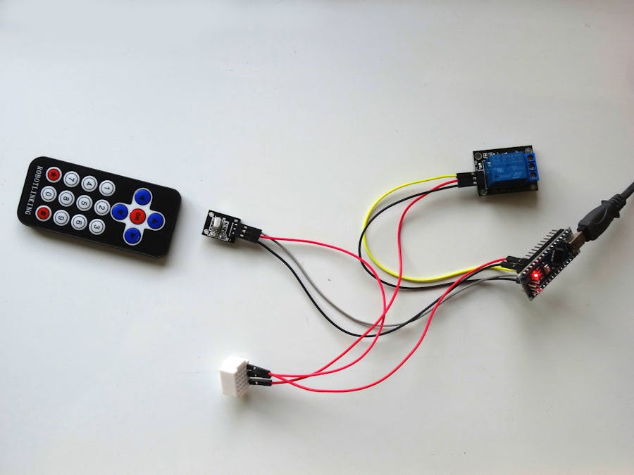 Arduino Nano and Visuino: Infrared Remote Controlled Relay