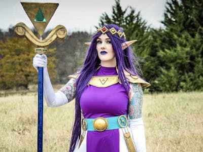 Zelda Princess Hilda LED Staff Powered by Arduino