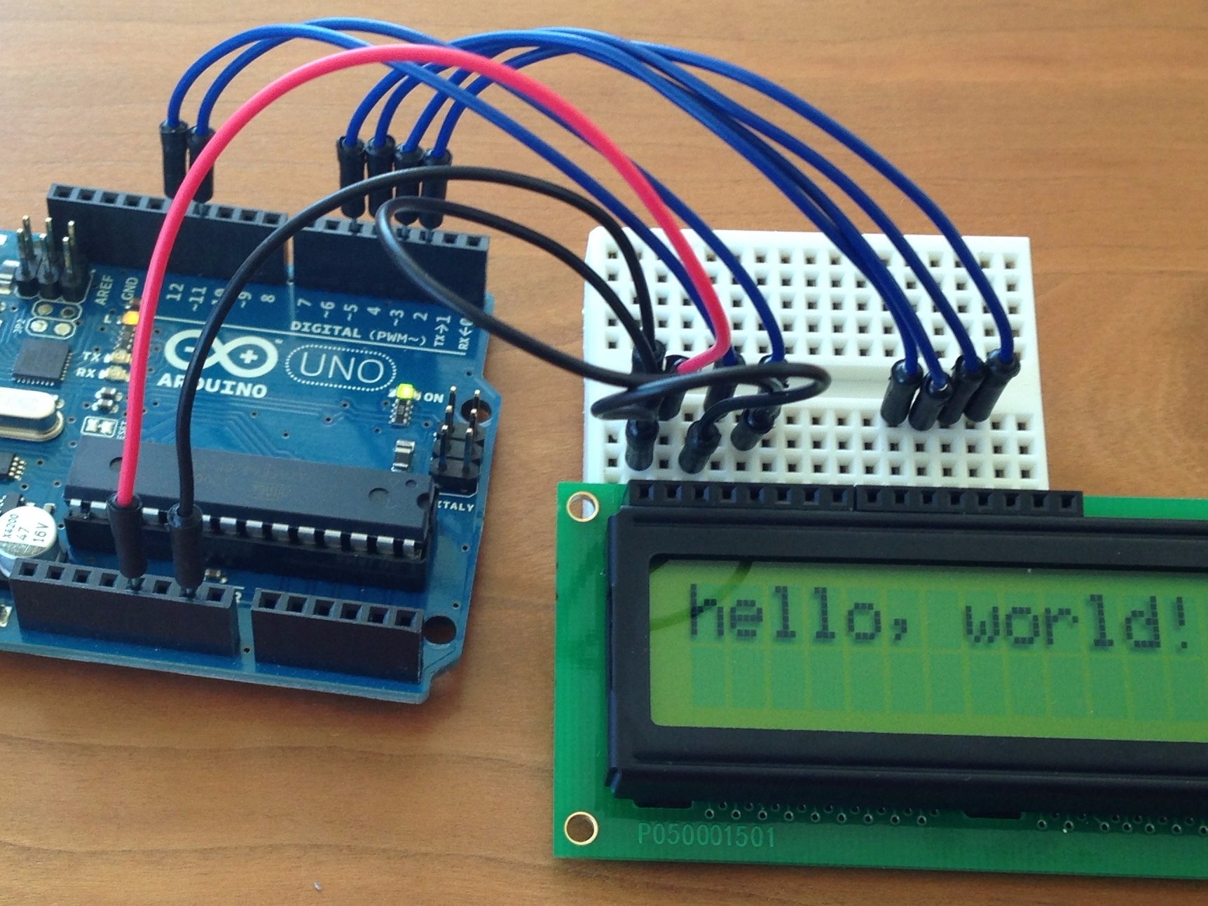 LCD Display "hello,world" - Arduino Project Hub