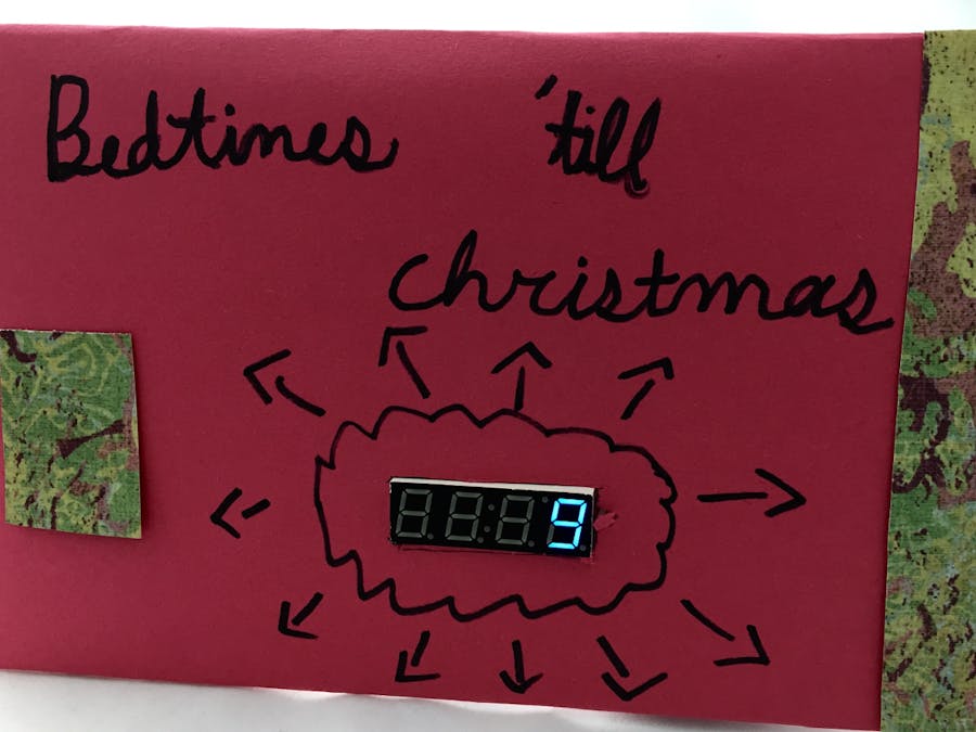 Christmas Countdown Art with Particle Photon