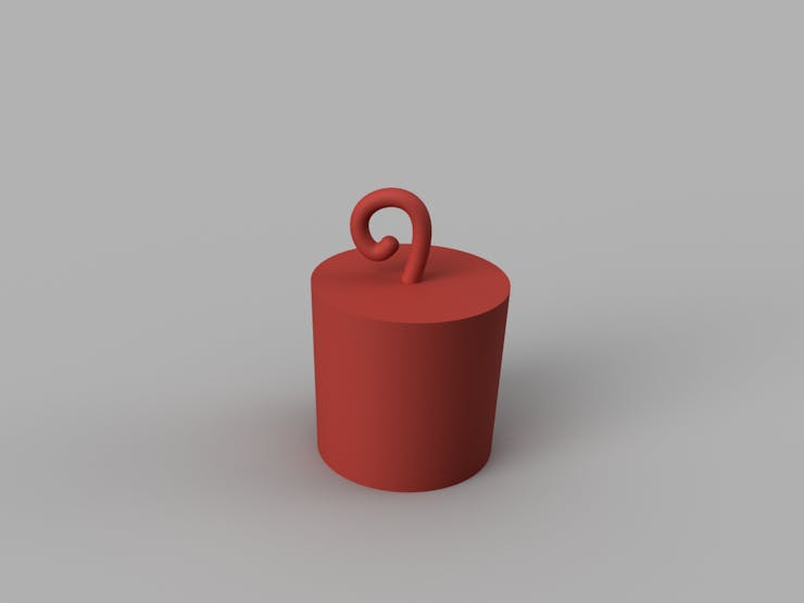 The hook adapter for hanging the star.