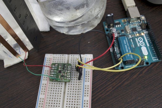 Connecting the ProtoCentral FDC1004 breakout board to the Arduino Uno