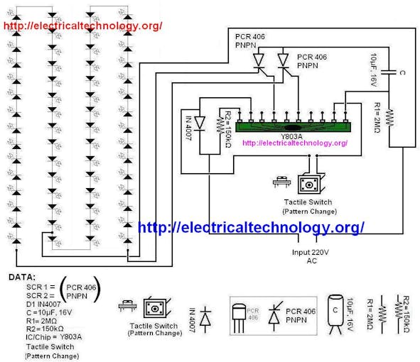 Control Christmas Lights with Voice Commands using Arduino ... circuit board wiring diagram 2 lamp t8 