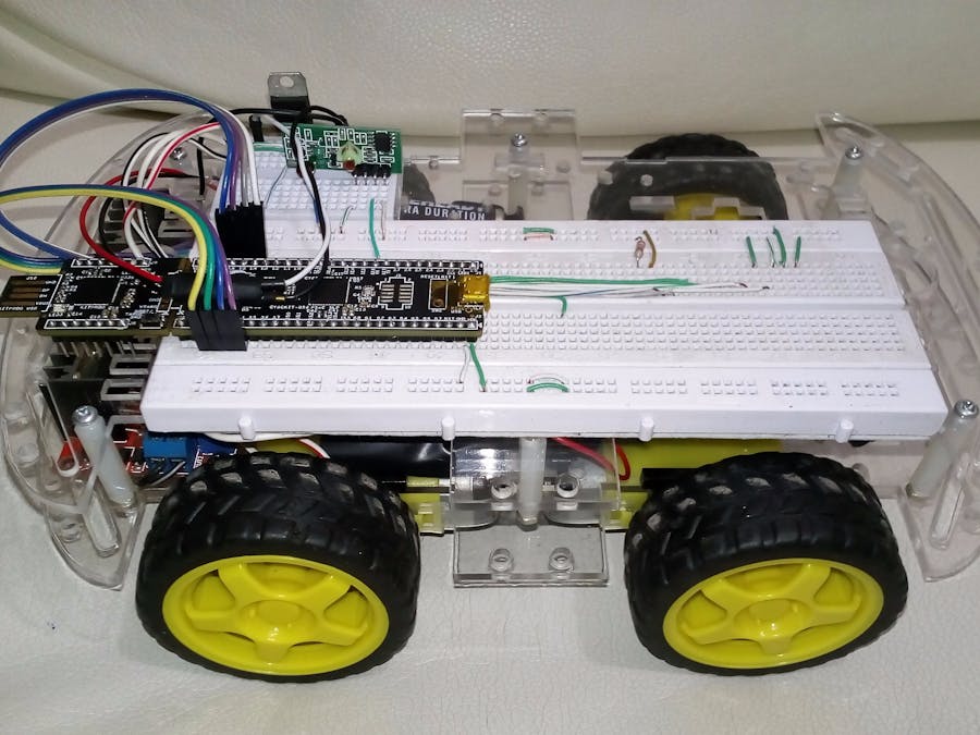 Car Controlled By Hands Movements Employing MATLAB