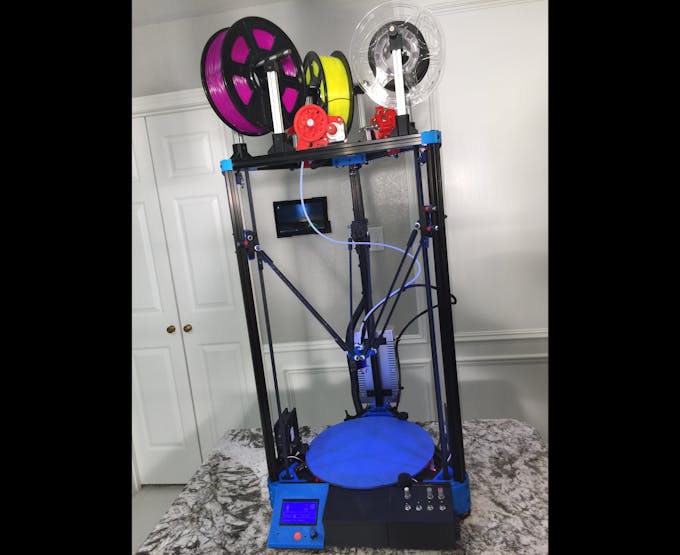 Diy Kossel Xl Reprap 3d Printer Build Hackster Io