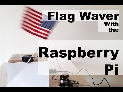 Raspberry Pi Servo Flag Waver