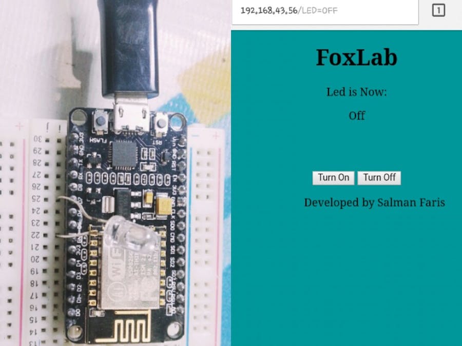 WebServerBlink Using NodeMCU