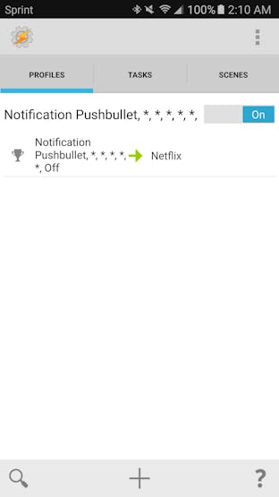 Tasker profile