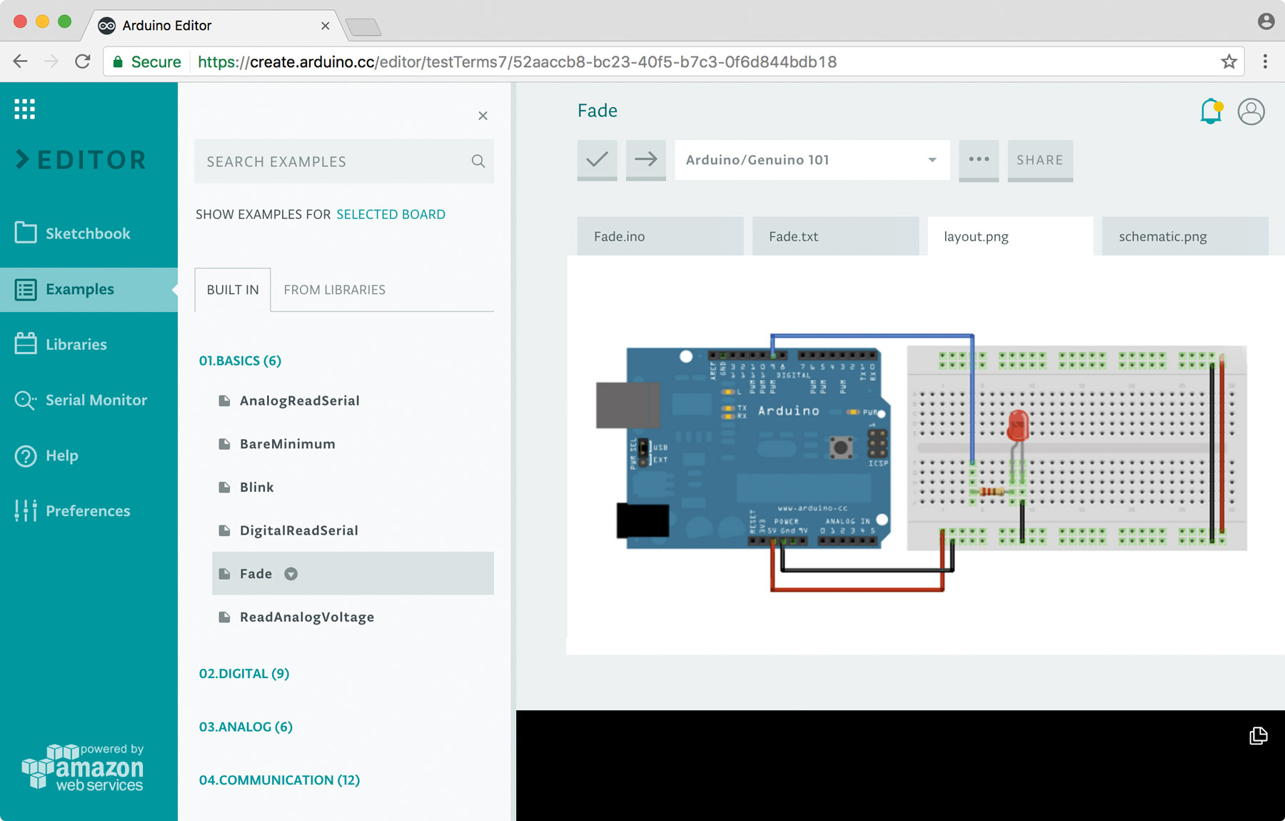 circuit design arduino online