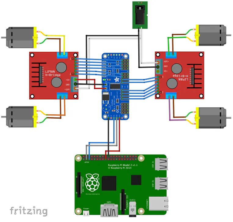 thumbnail image 2 of Micro Bit Control 2-Way DC Motor 3-Way Steering Engine 5V Electronic 2 of 11