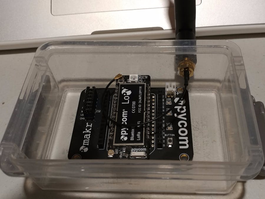 LoPy to Single Channel Gateway to The Things Network