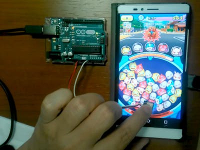 Playing Smartphone Games with a Relay Touch Board