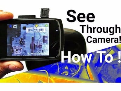 Make See Through Infrared Camera For Cheap
