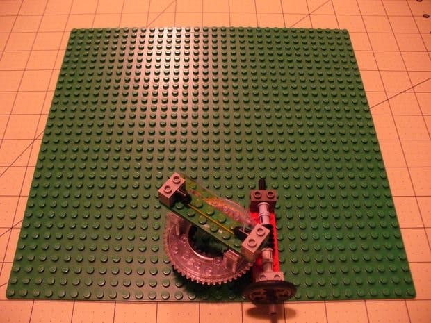 Lego Optics Lab: Worm Drive Panoramic Mount