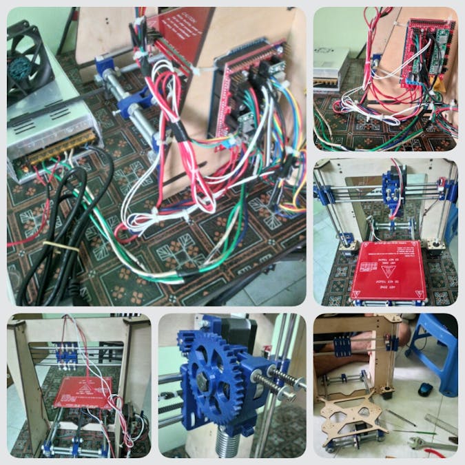 RepRap 3-Dimentional Additive Manufacturing Printer with IOT