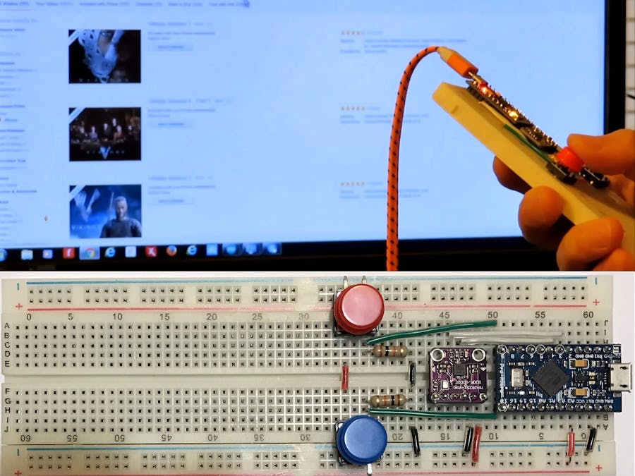 DIY IMU-based SmartTV controller/mouse with Arduino Micro