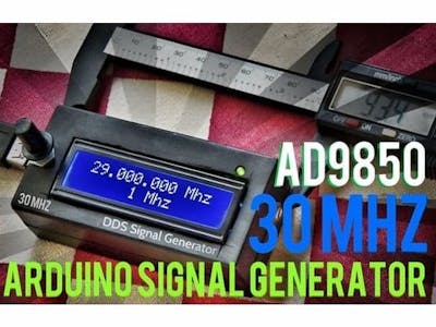 30MHZ DDS Signal Generator on Arduino