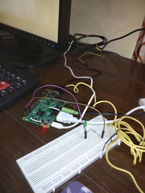 WiFi-controlled LED using Raspberry Pi 3
