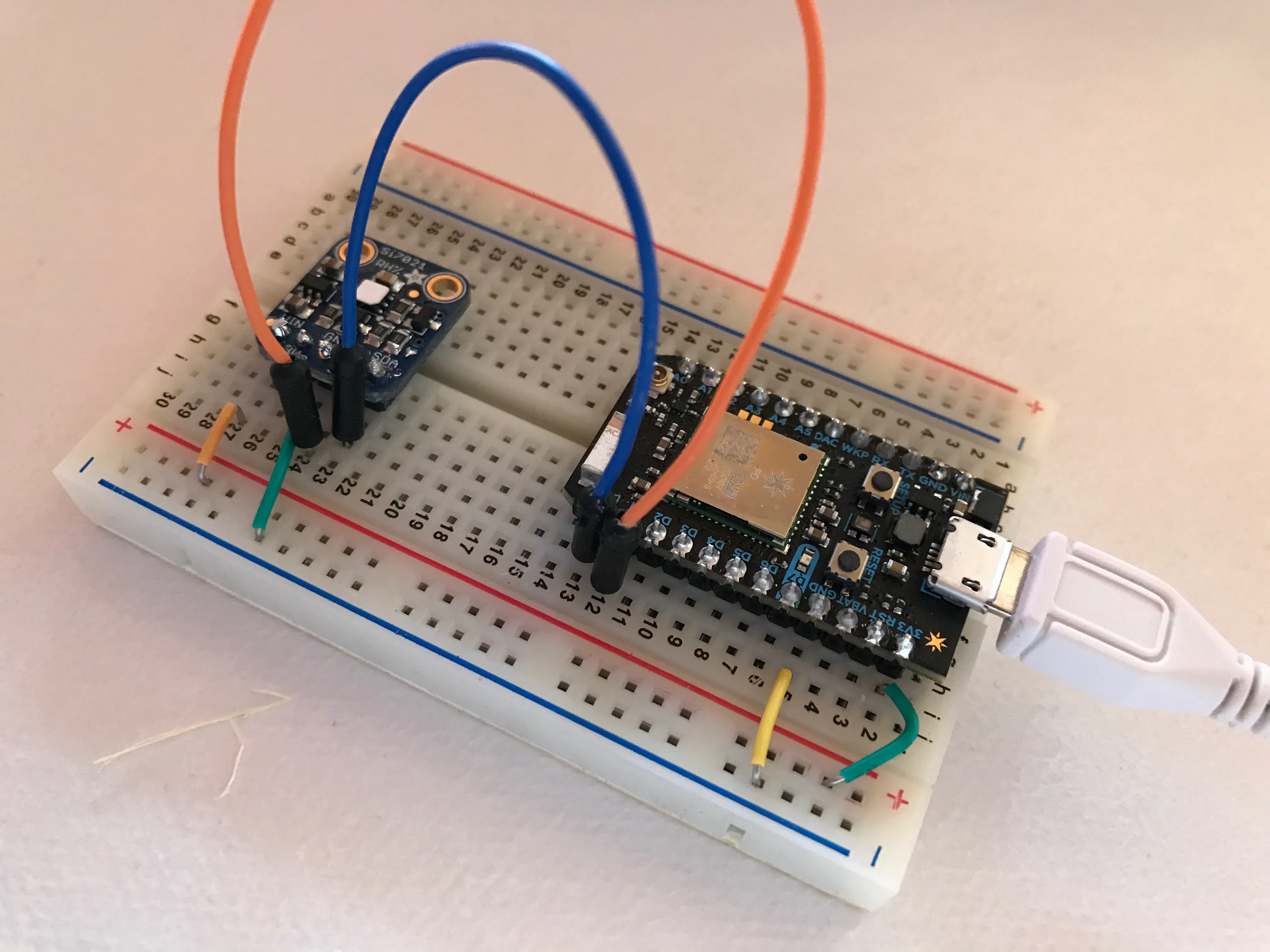 Measuring Temperature and Humidity with Particle Photon - Hackster.io