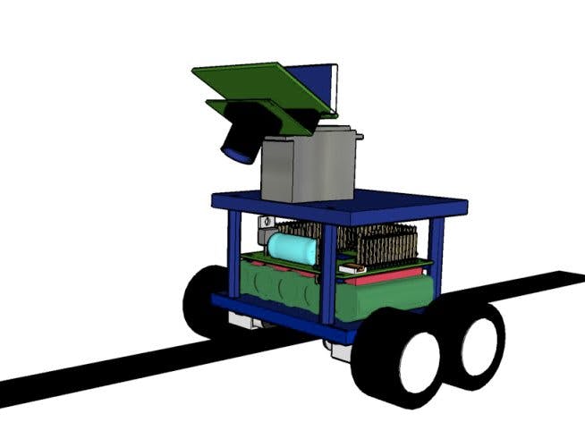 Line Follower Using Servo, RFID and Ultrasonic Sensor