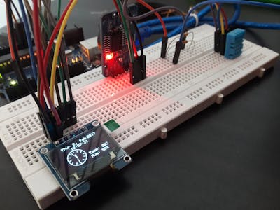 Date, Time, Temperature and Humidity Display