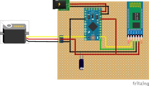 Control Door Lock Remotely Using Smartphone Arduino Project Hub