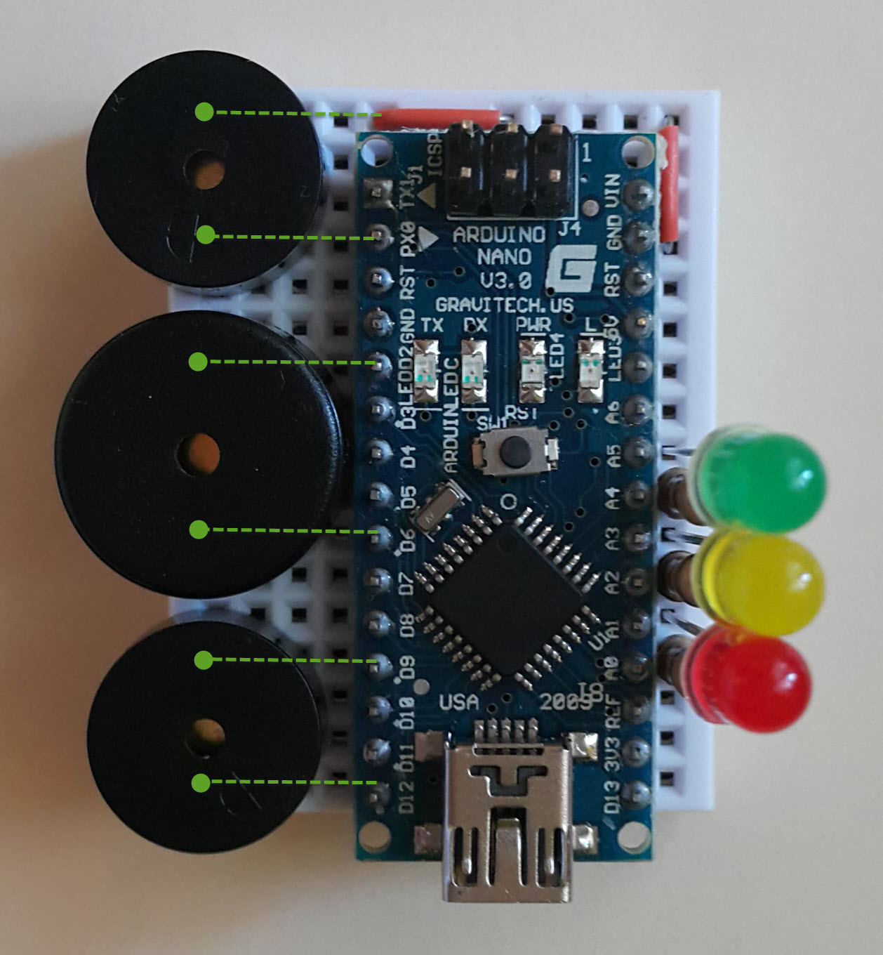 Happy Birthday Melody On Arduino Nano With 3-Way Polyphony - Arduino ...