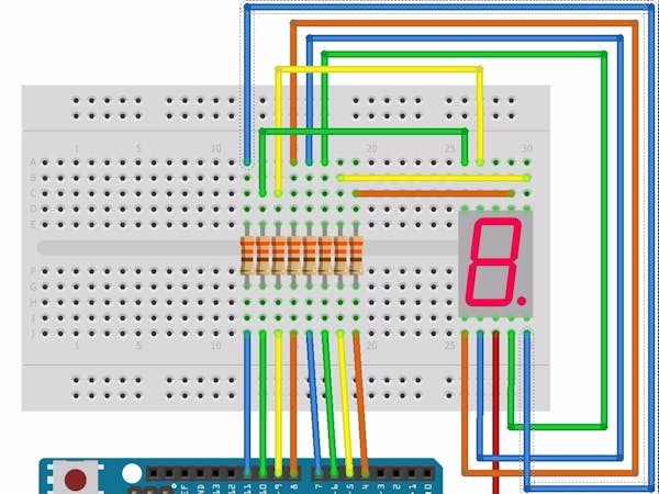 7 Segment LED Displays 101 - How To Make One Work ... vfd wiring diagram parallel 