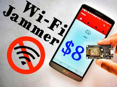 DIY Wifi Jammer With ESP8266 and Mobile App