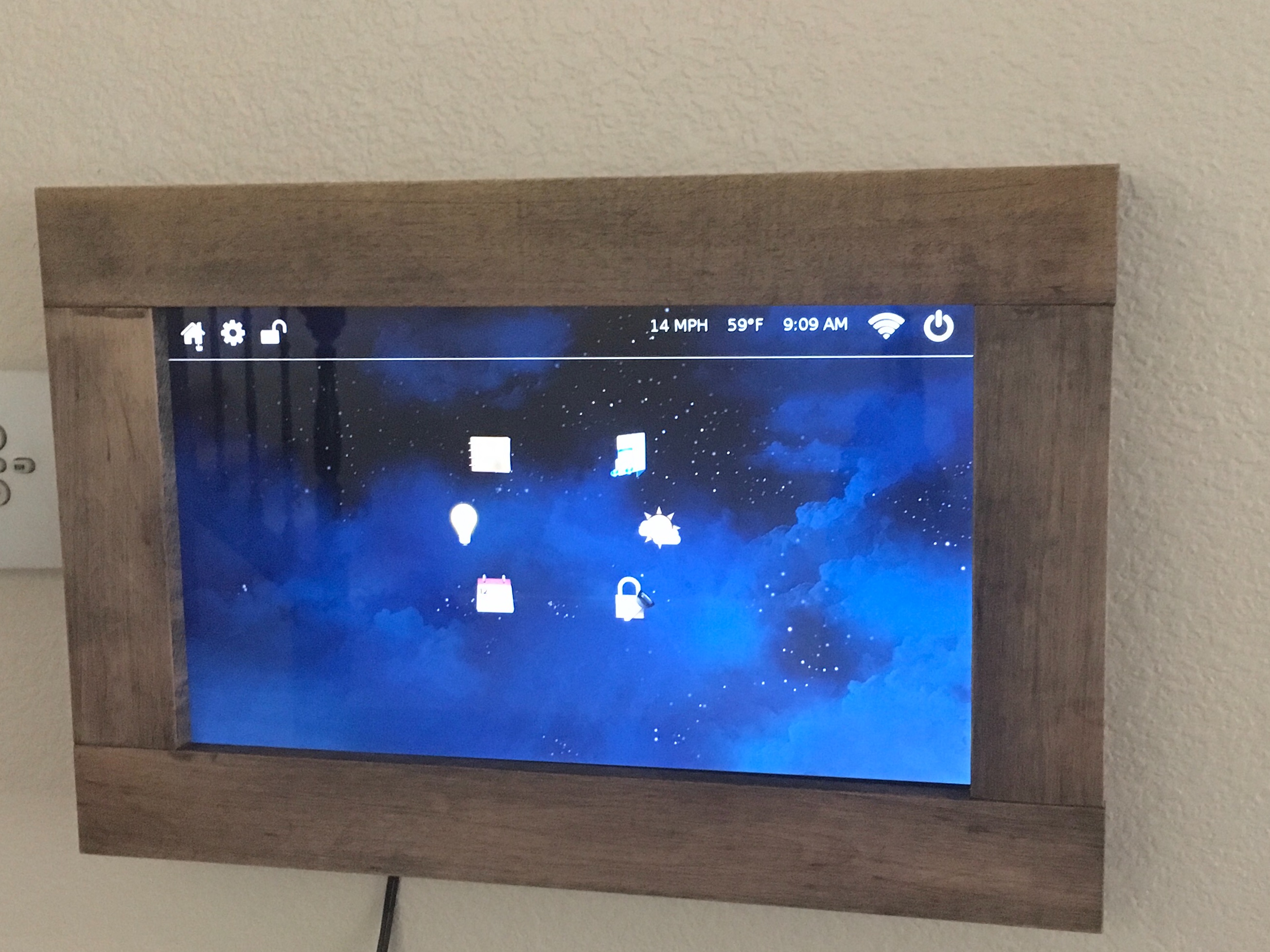 raspberry pi home automation touch screen