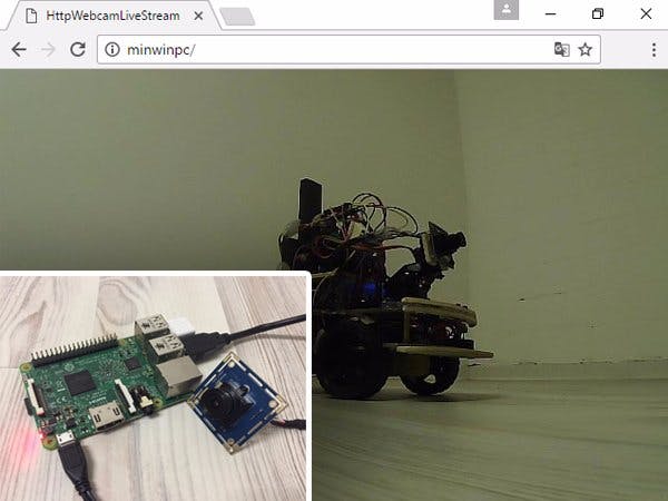 Browser Webcam Live Stream with Windows IoT Core Raspberry 3